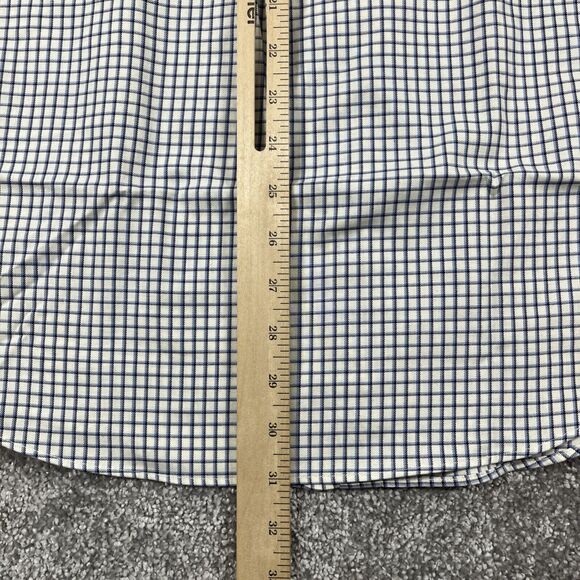 LL Bean Dress Shirt Mens Large Button Down Wrinkle Resistant Plaid Cotton - Picture 10 of 13
